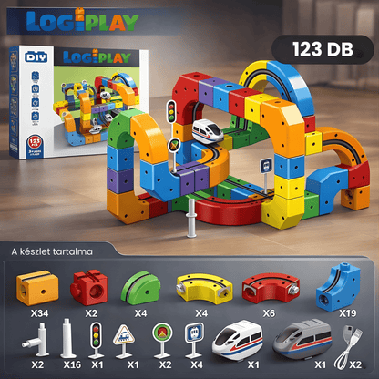 Logiplay STEM Fejlesztő Vonatpálya