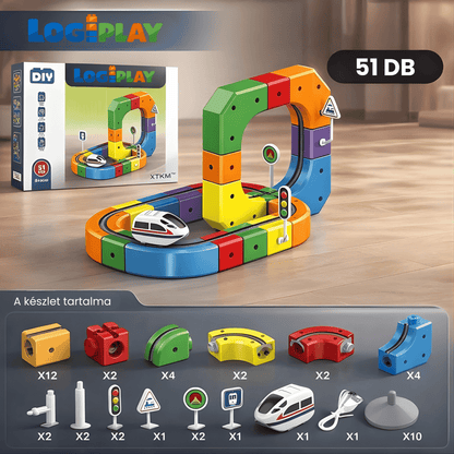 Logiplay STEM Fejlesztő Vonatpálya