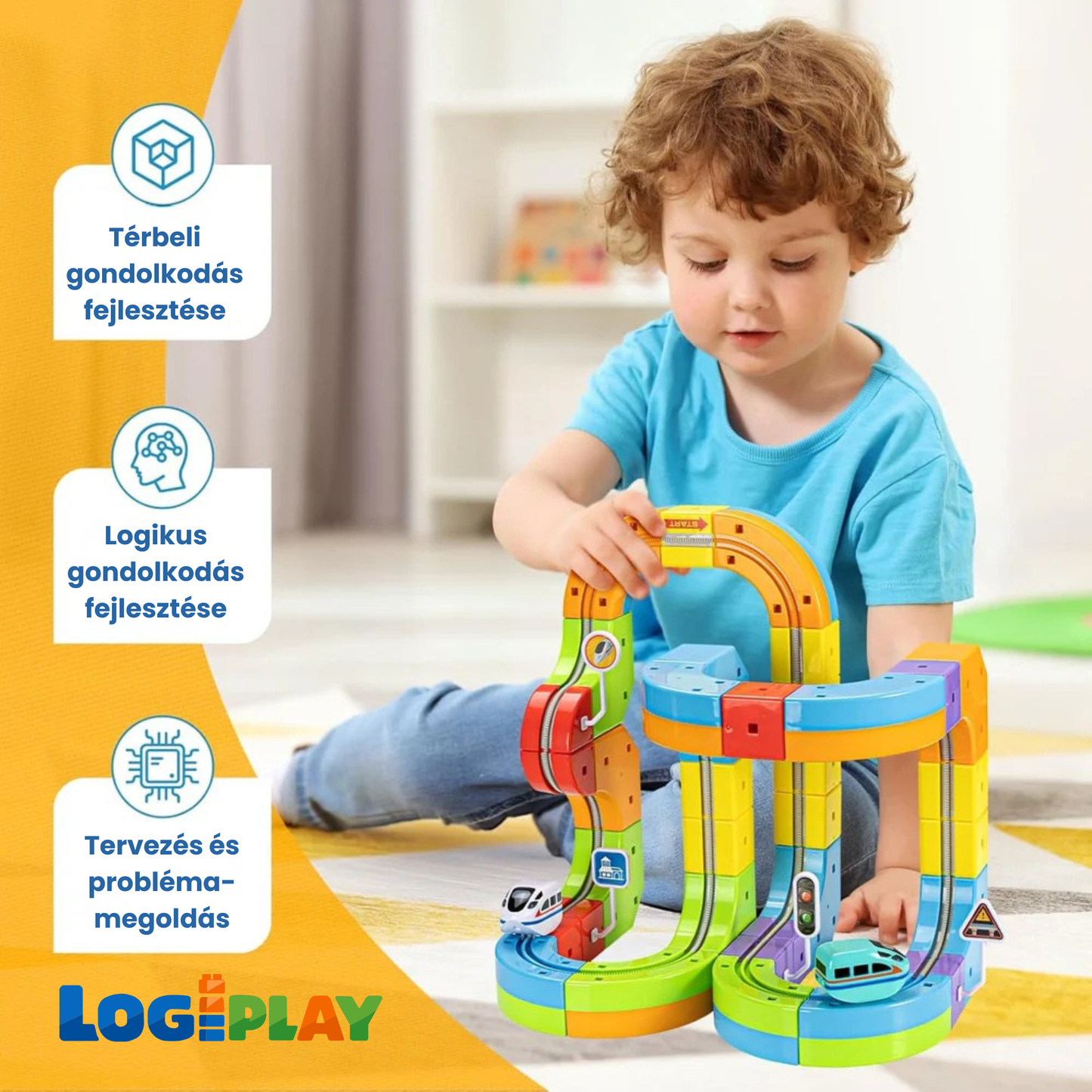 Logiplay STEM Fejlesztő Vonatpálya